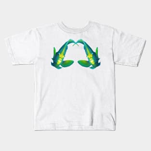 Angelfish | Pair of twins | White background | Kids T-Shirt